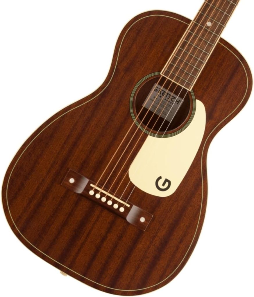 Grestch Jim Dandy Parlor 6-String Right-Handed Acoustic Guitar with Walnut Fingerboard and Nato C-Shaped Neck (Frontier Satin)