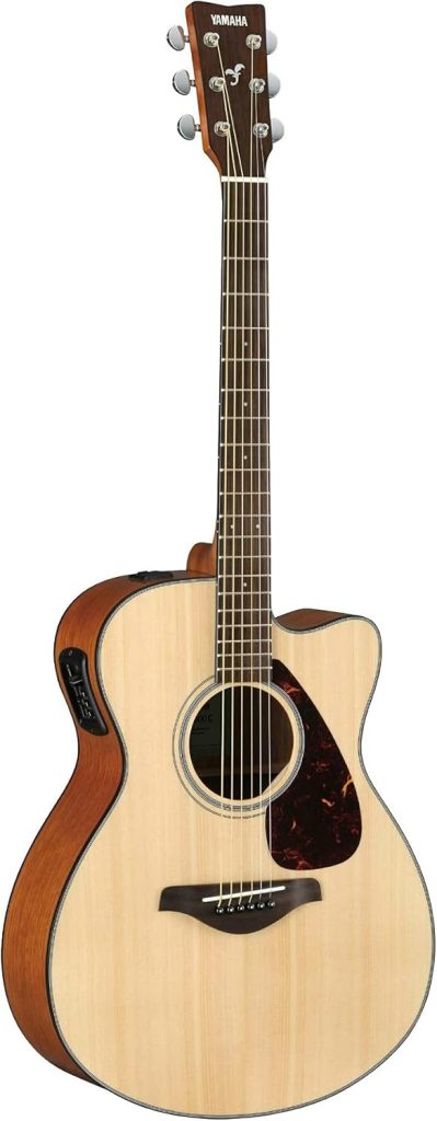 YAMAHA 6 String Acoustic Guitar, Right, Natural, Dreadnought (FG800J NT)