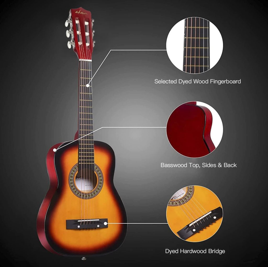 ADM Beginner Acoustic Classical Guitar Review