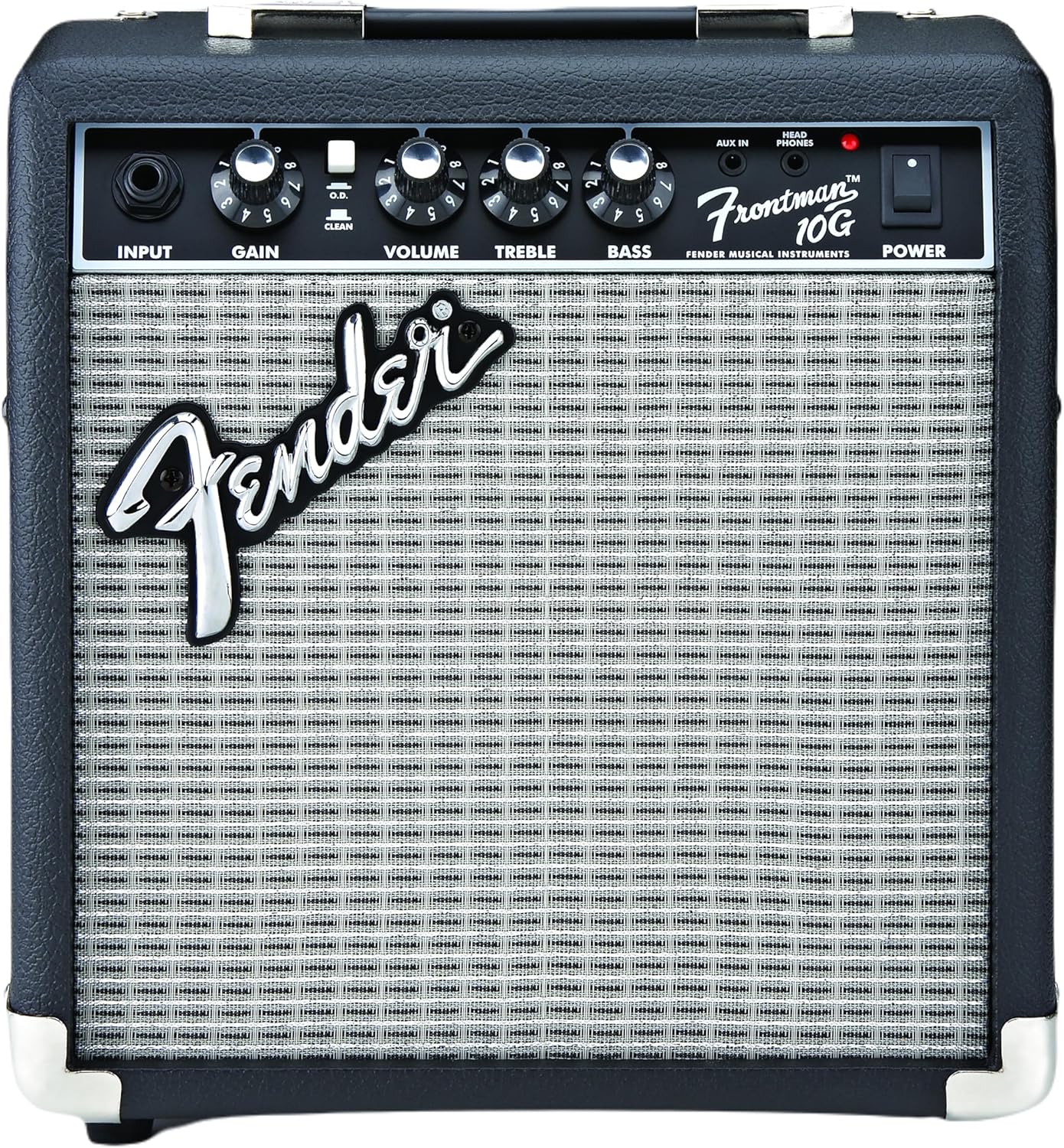 Fender Frontman 10G Guitar Amp, 10 Watts, with 2-Year Warranty, 6 Inch Fender Special Design Speaker, 5.75Dx10.25Wx11H Inches