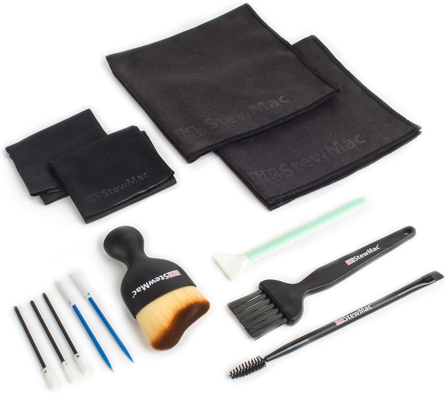 StewMac Guitar Cleaning Tool Set, 13-piece Set