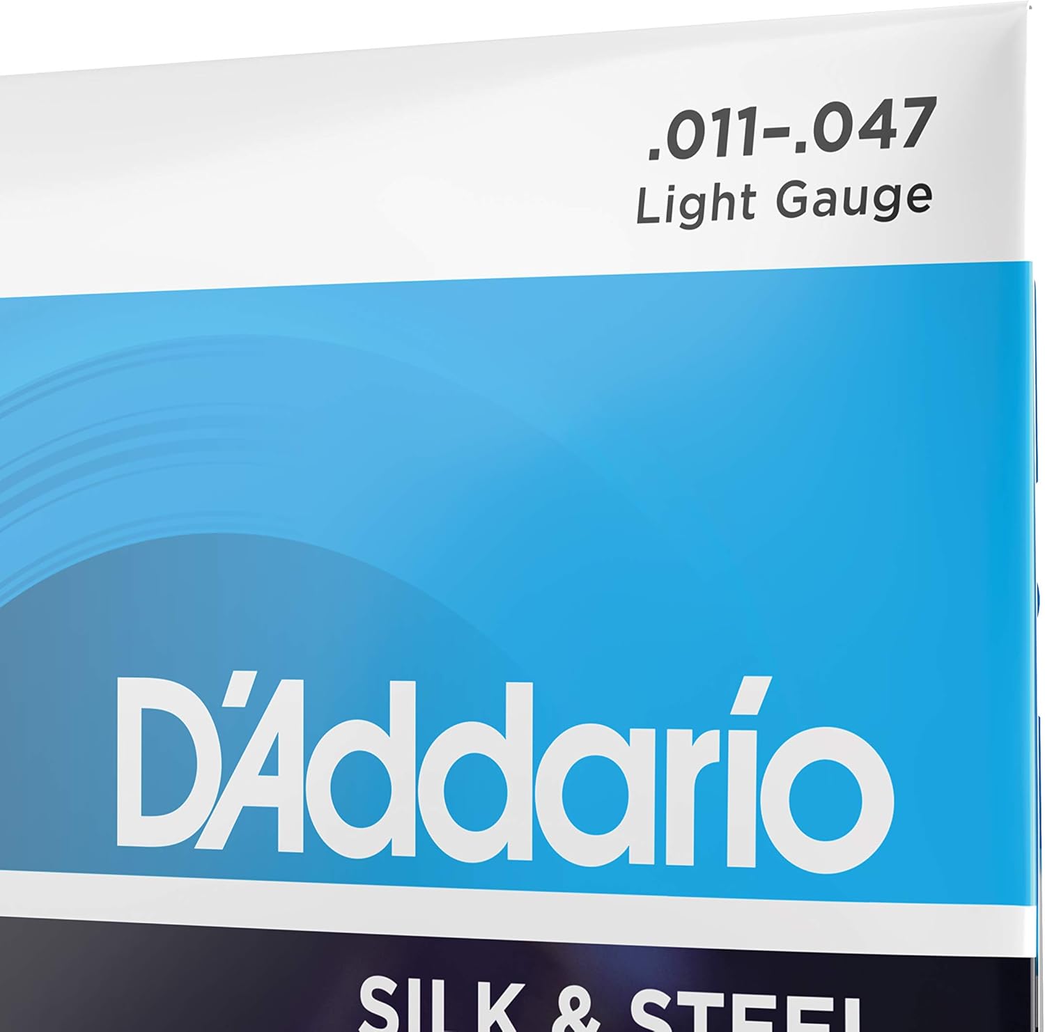 DAddario Silk Steel Acoustic Guitar Strings - EJ40-6 String - Warm, Mellow Tone - Light, 11-47