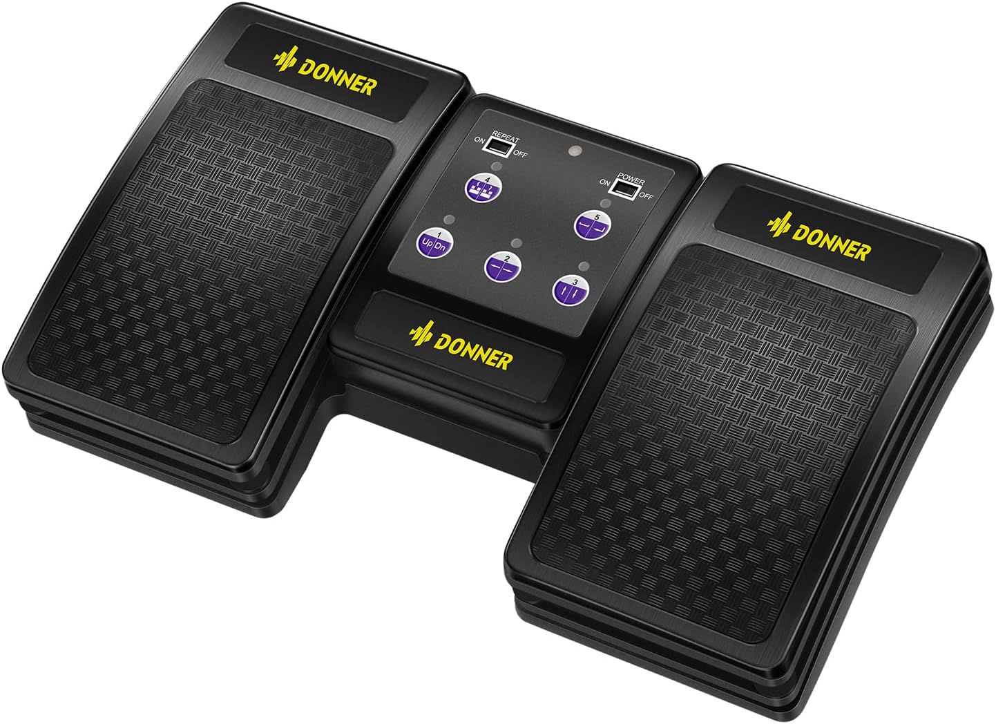 Donner Wireless Page Turner Pedal for Tablets Phone Foot Pedal Rechargeable,Black