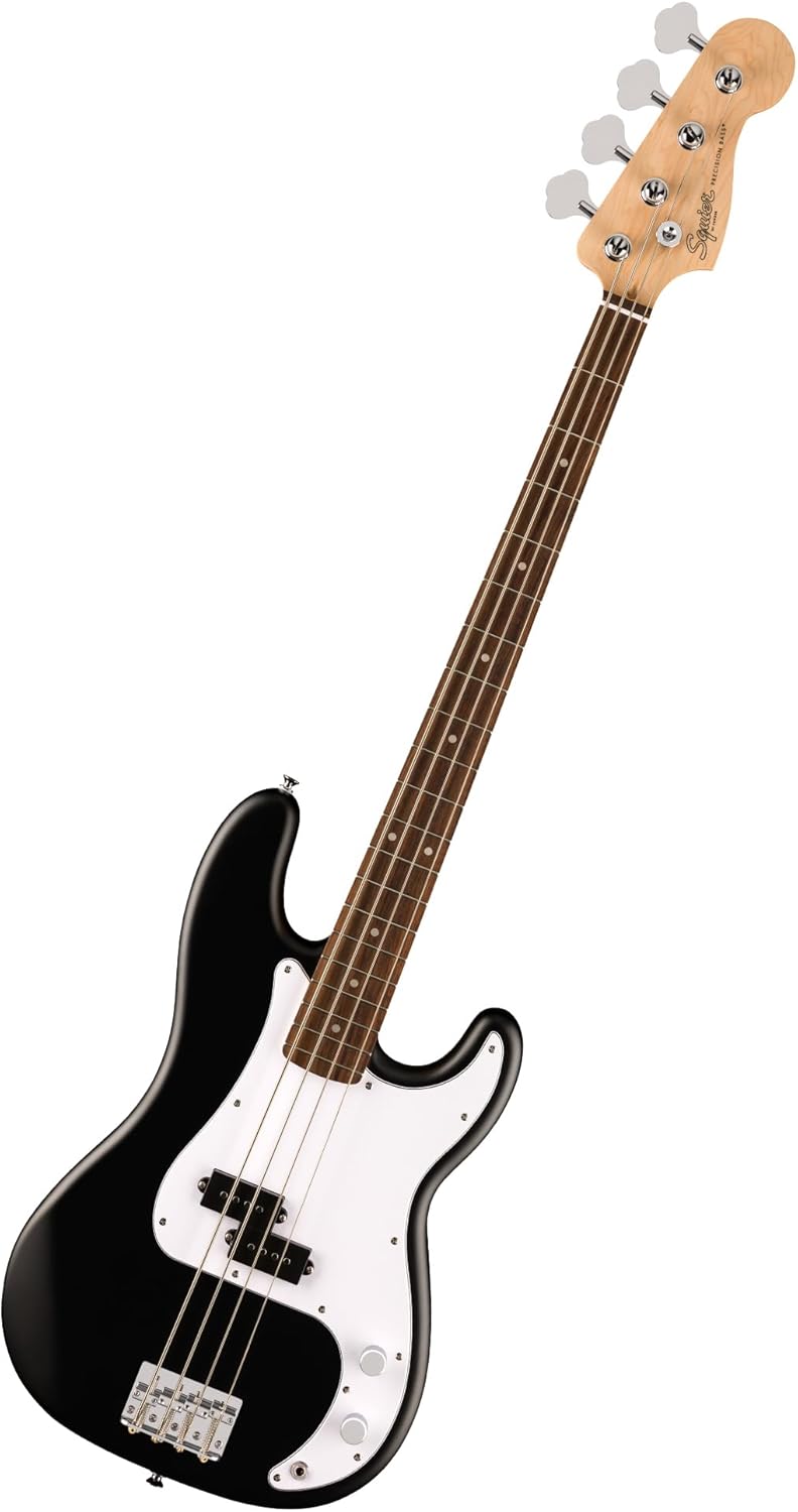 Fender Squier Debut Series Precision Bass Guitar, Beginner Guitar, with 2-Year Warranty, Includes Free Lessons, Black with Matte Finish