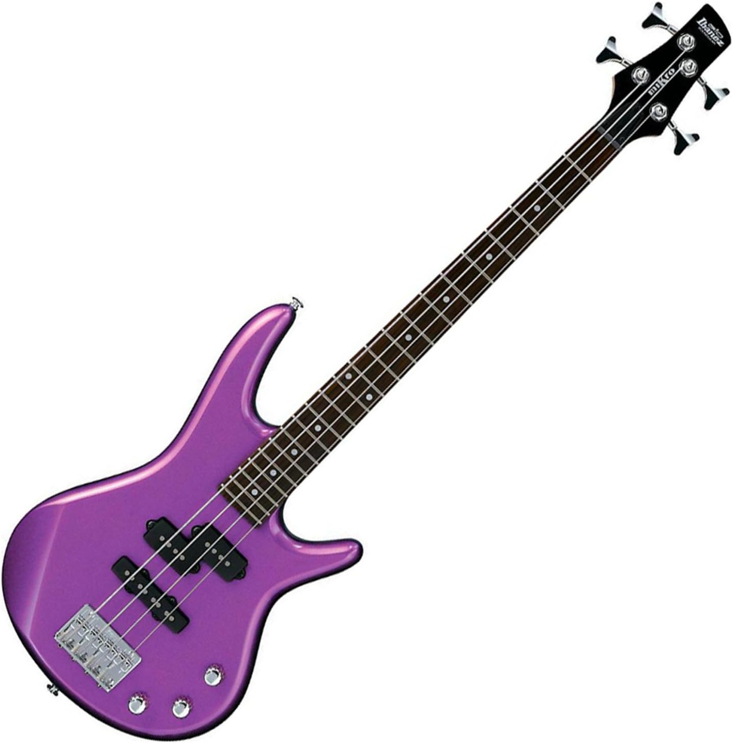 Ibanez GSRM20 MPL Metallic Purple Mikro Compact 4-String Electric Bass Guitar