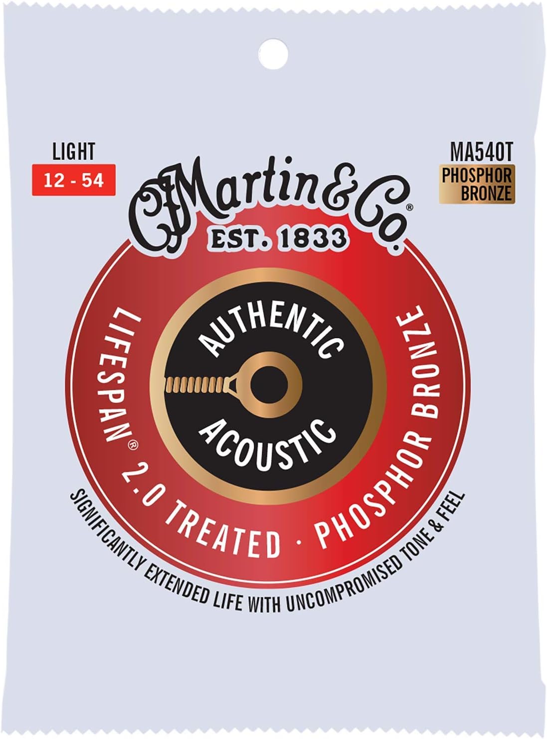 Martin Authentic Acoustic Guitar Strings - Lifespan 2.0 Treated