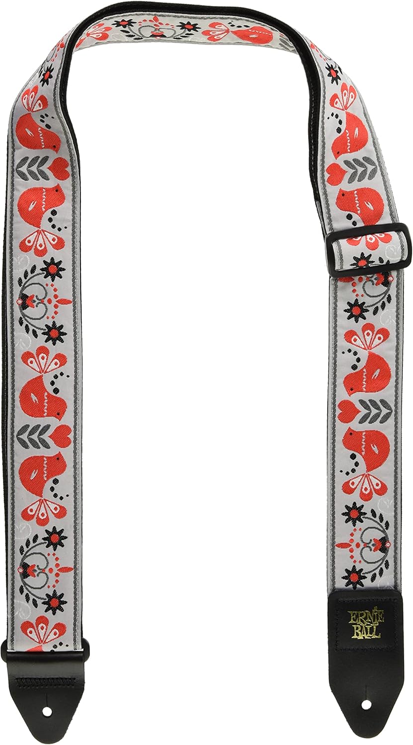 Ernie Ball Classic Jacquard Guitar/Bass Strap - Purple Pleasant Pheasant (P05371)