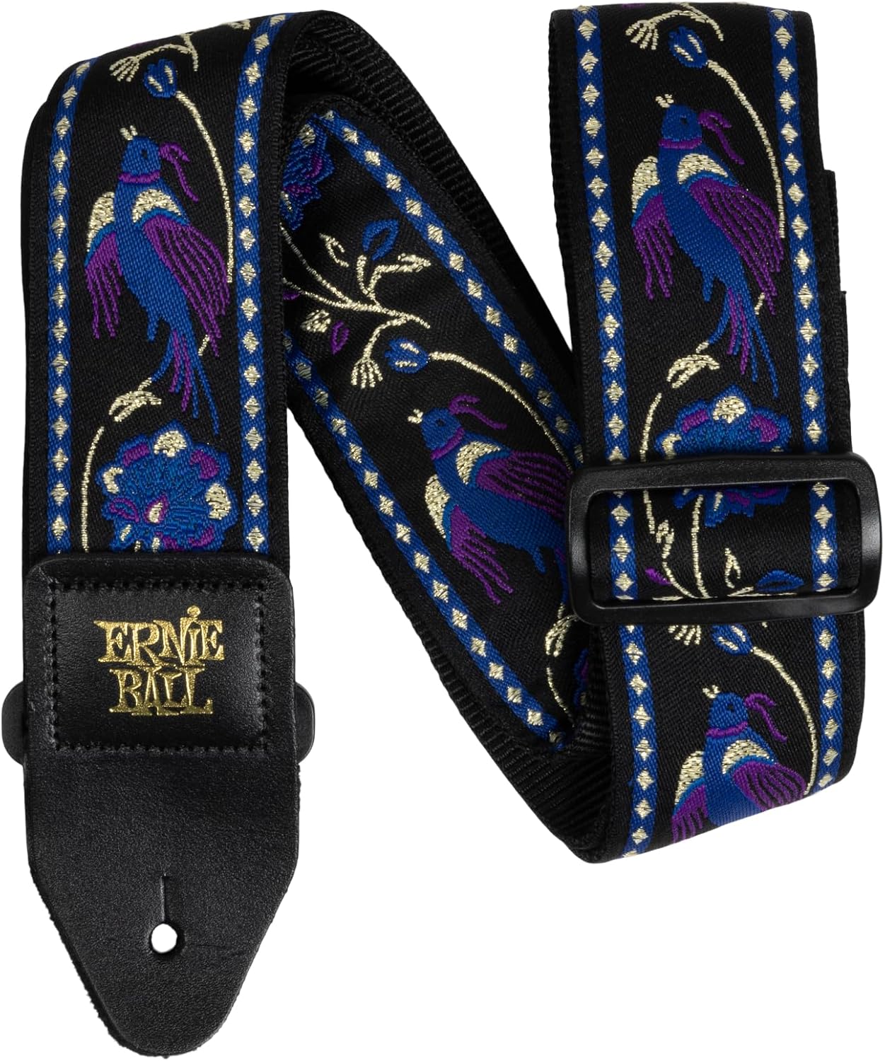 Ernie Ball Classic Jacquard Guitar/Bass Strap - Purple Pleasant Pheasant (P05371)