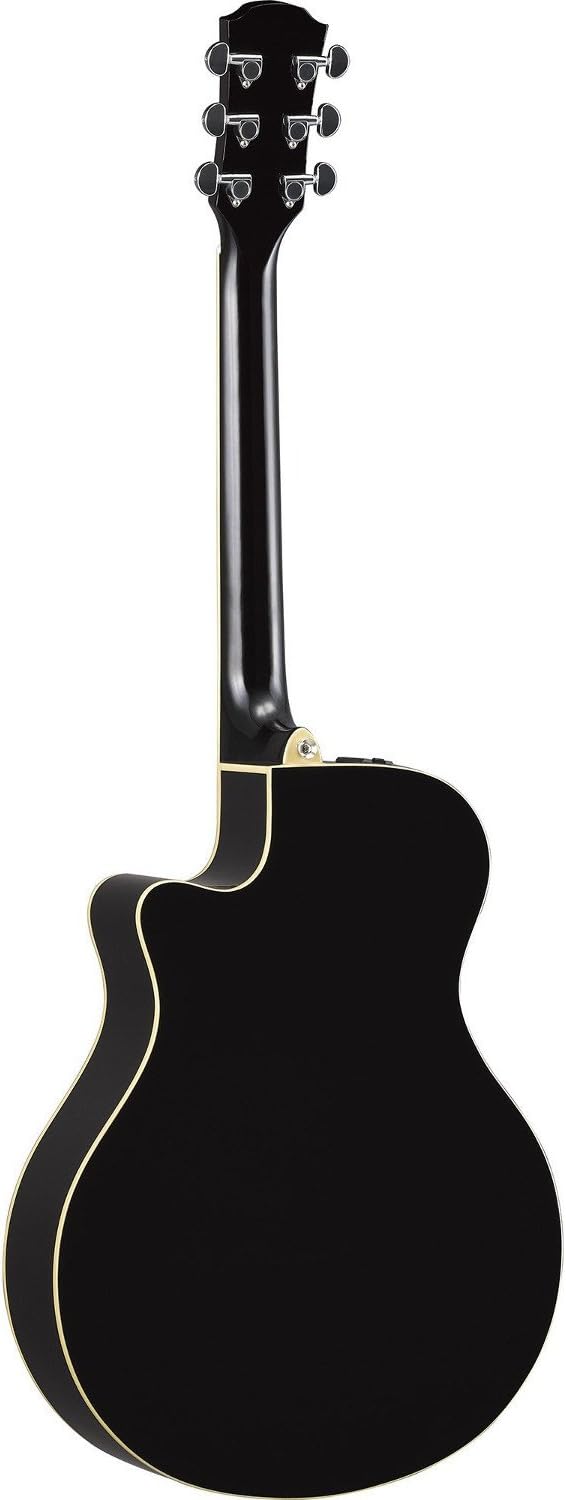 Yamaha APX600 BL Thin Body Acoustic-Electric Guitar, Black