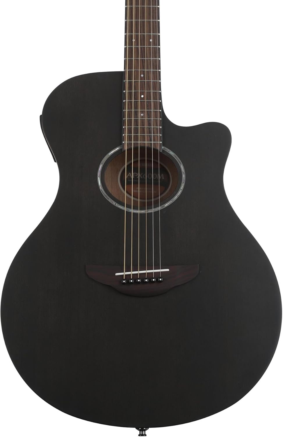 Yamaha APX600 BL Thin Body Acoustic-Electric Guitar, Black