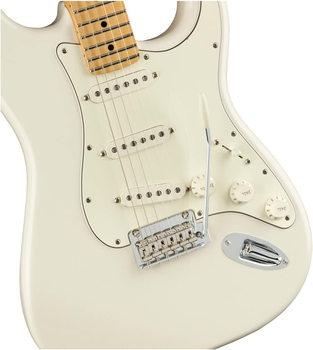 Fender Player Stratocaster SSS Electric Guitar, with 2-Year Warranty, Buttercream, Maple Fingerboard