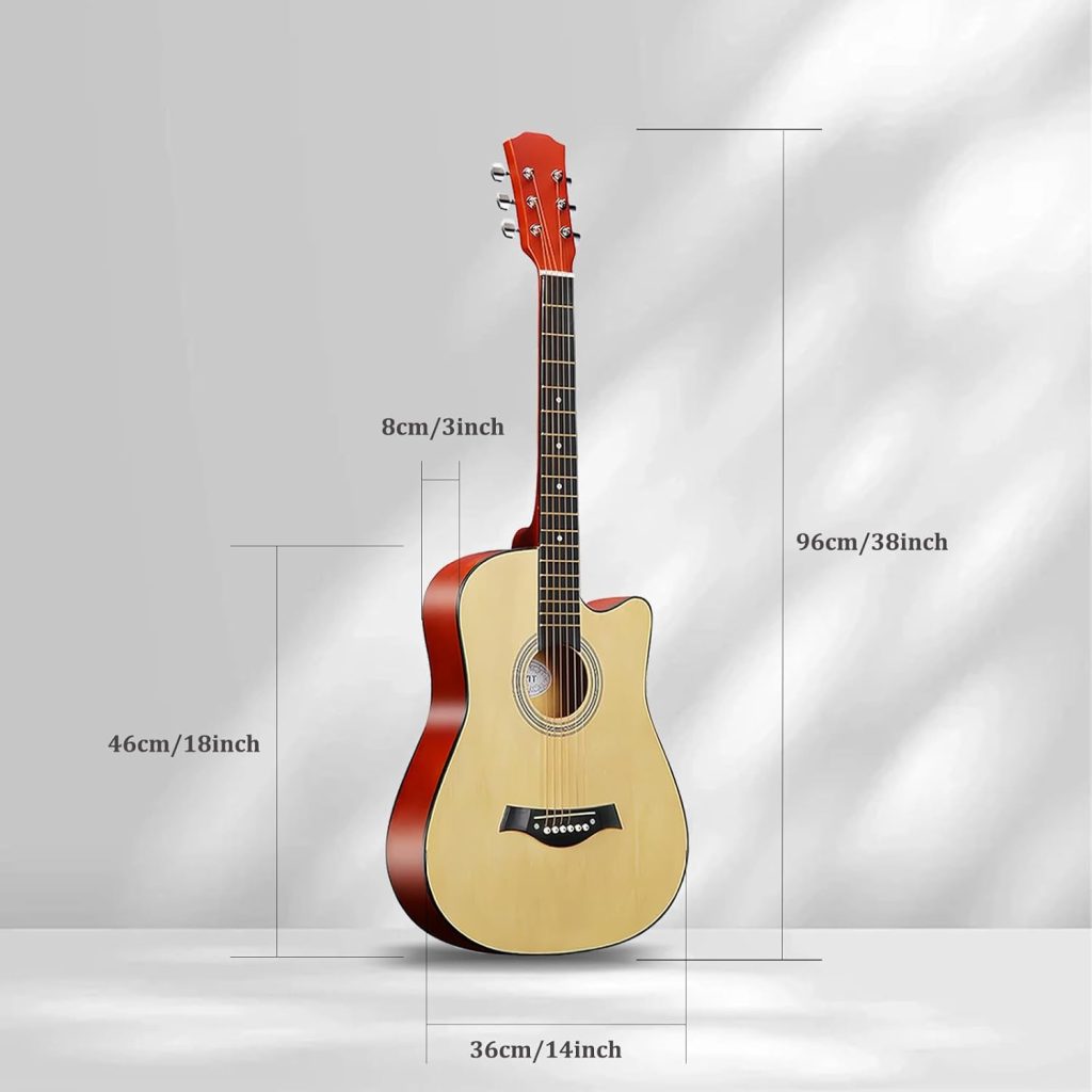 38'' Wood Acoustic Guitar