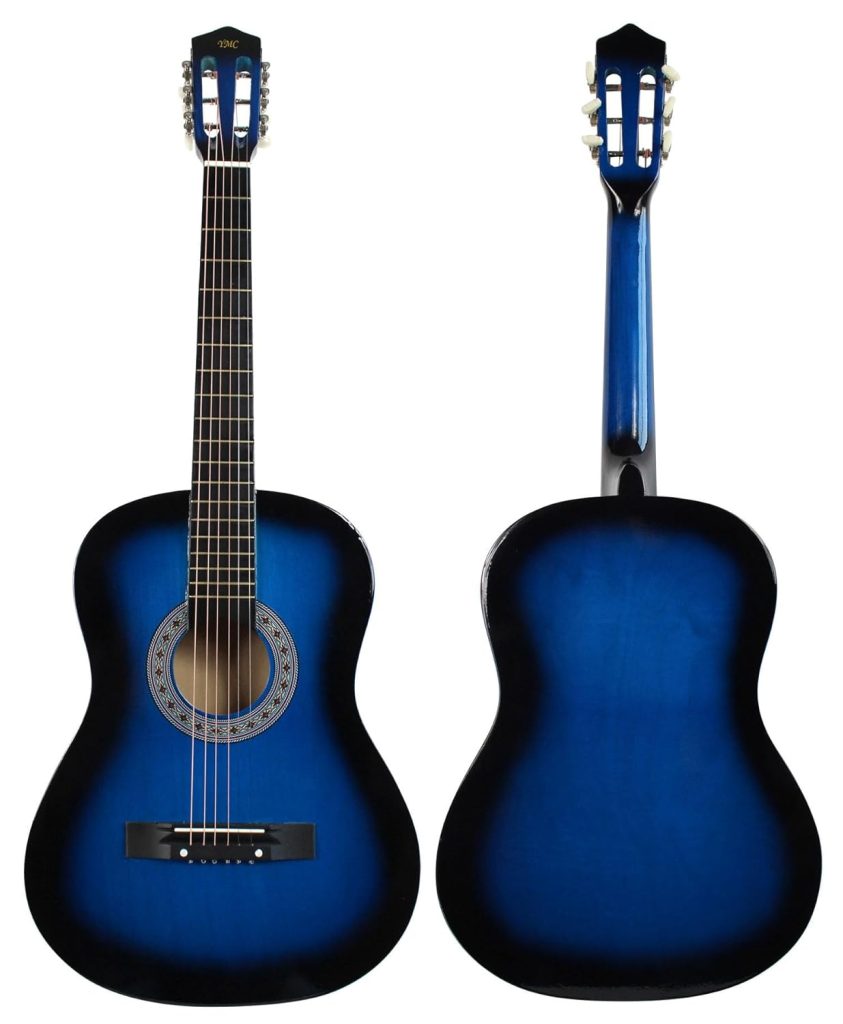 38" YMC Blue Beginner Acoustic Guitar