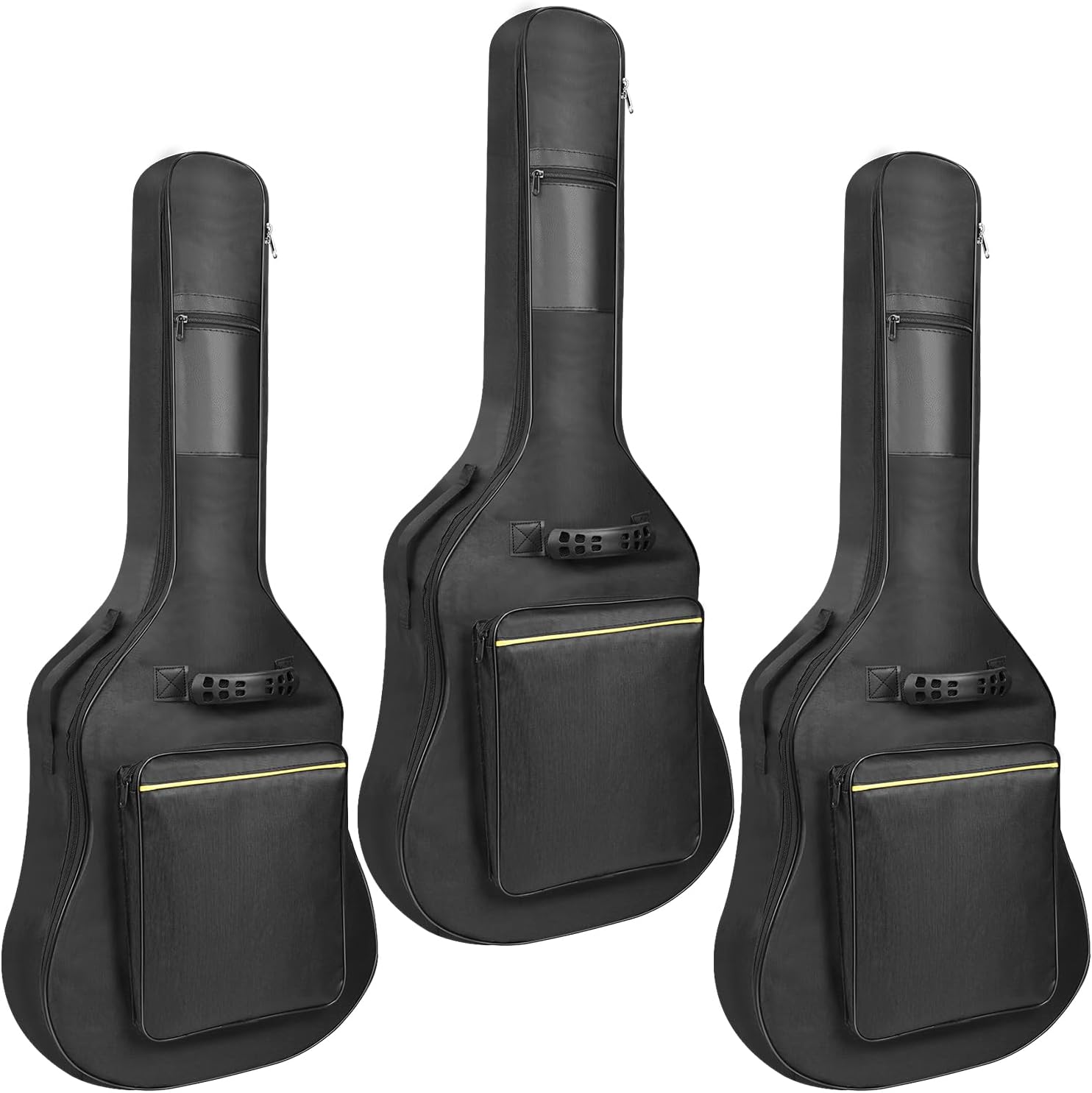 Guitar Bags - 1/2/3 Pack Gig Bags, 38-41 Inch Electric Acoustic Guitar Case, Waterproof Oxford, Two Pockets